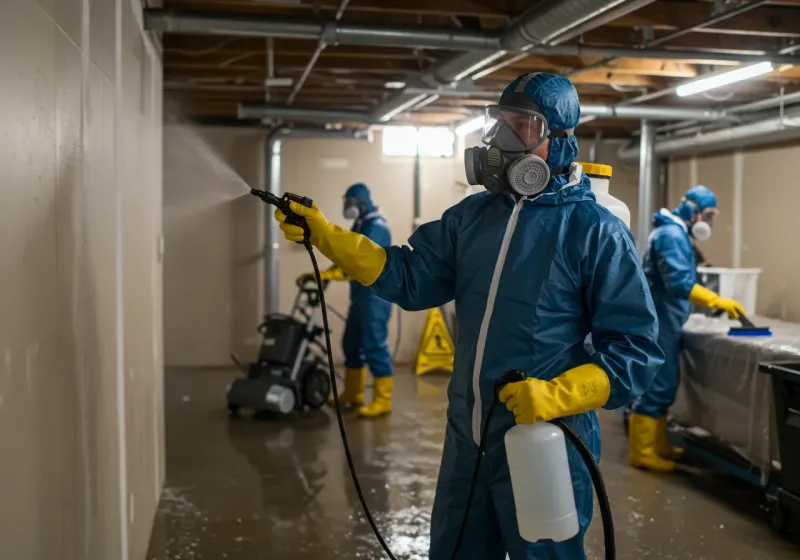 Basement Sanitization and Antimicrobial Treatment process in Fleming County, KY